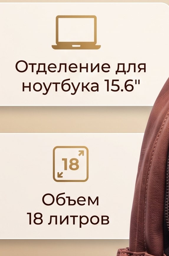 Nano Banana 2.1 крупно: «15.6» через точку и «Объем» без буквы ё